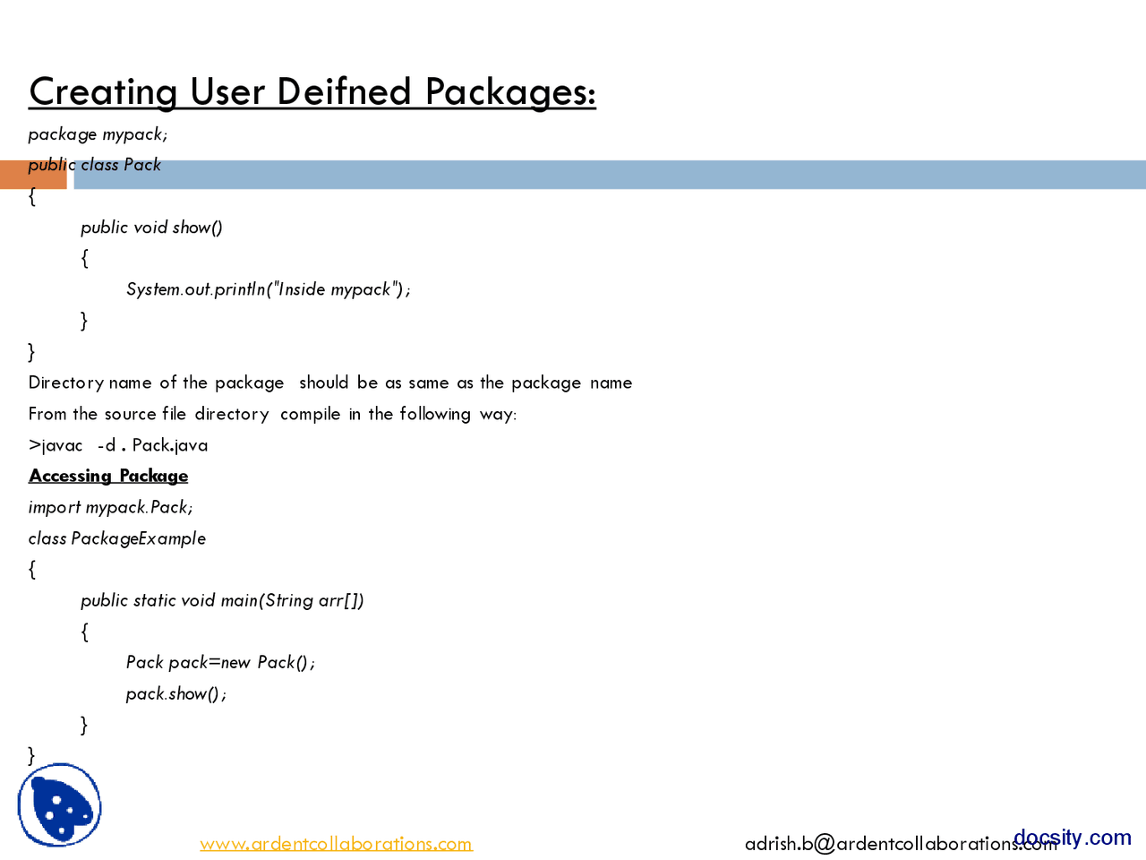 Programming Java Part3-Java Programming-Lecture Slides - Docsity