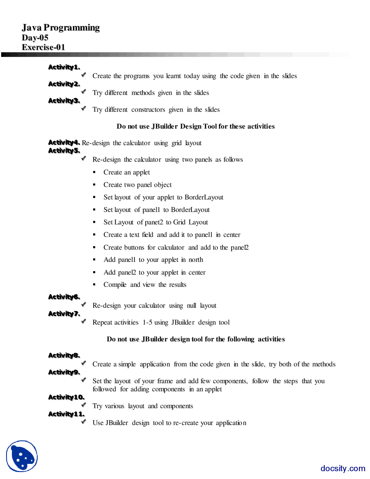 Creating Different Programs-Java Network Programming-Lab Assignment ...