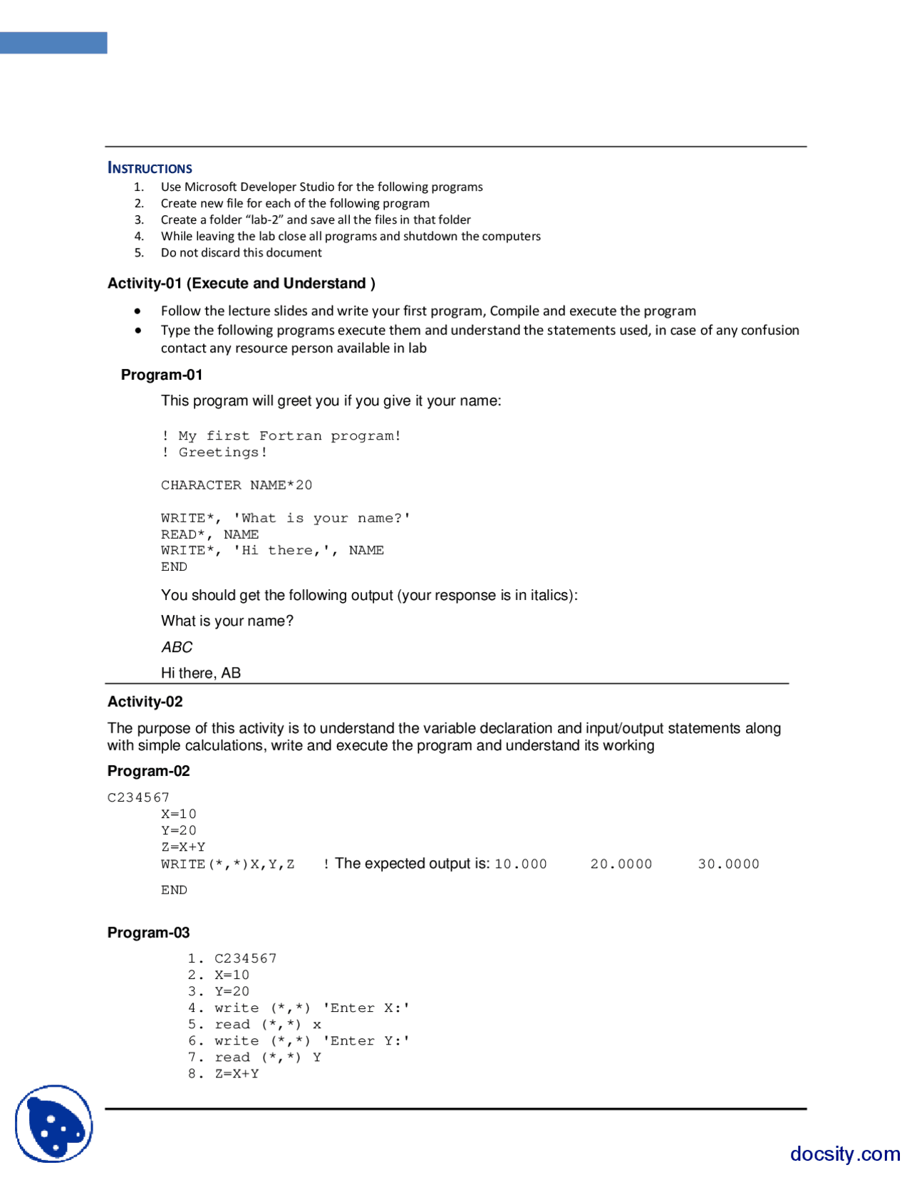 Computing Fundamentals-Java Network Programming-Lab Assignment and ...