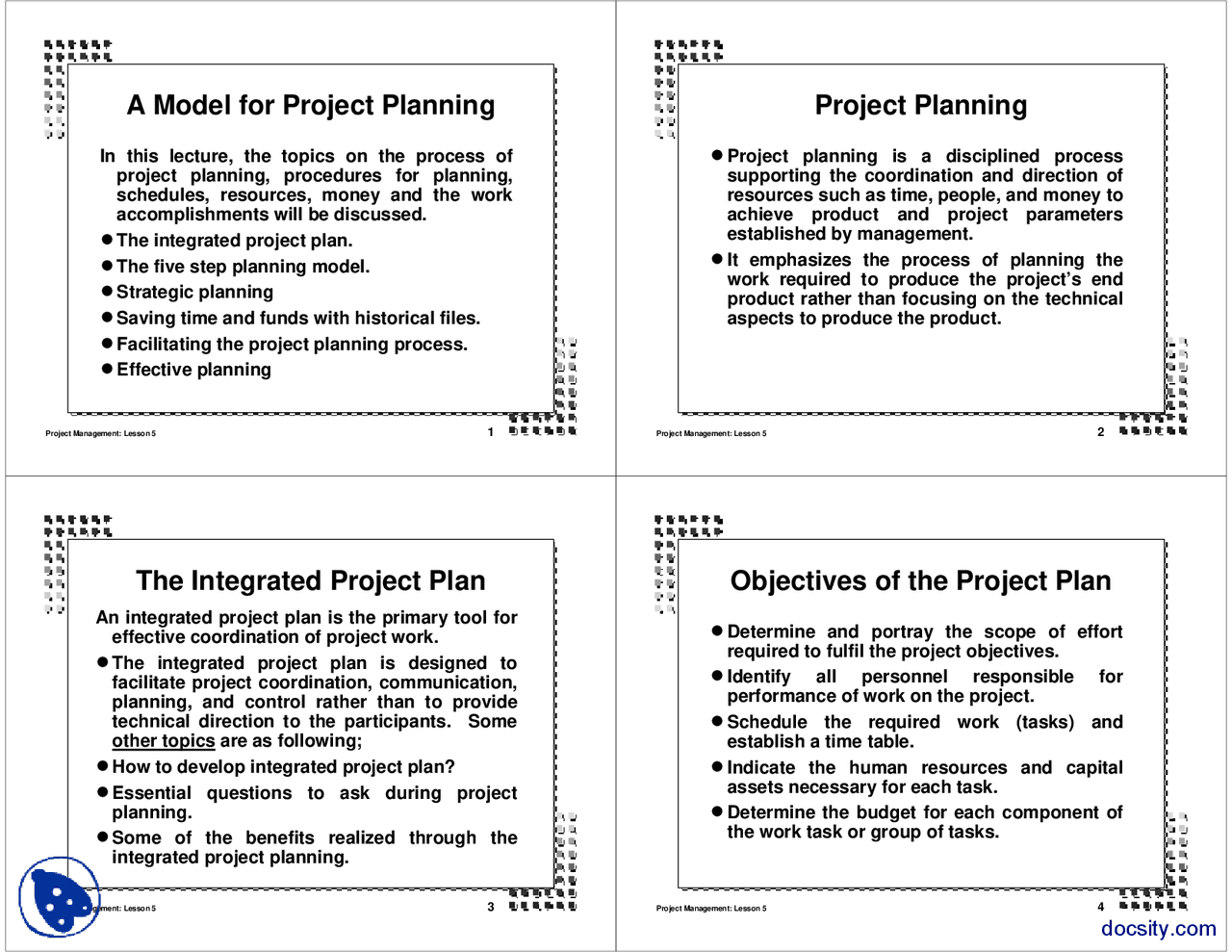 Visuals-Project Management-Lecture Slides - Docsity