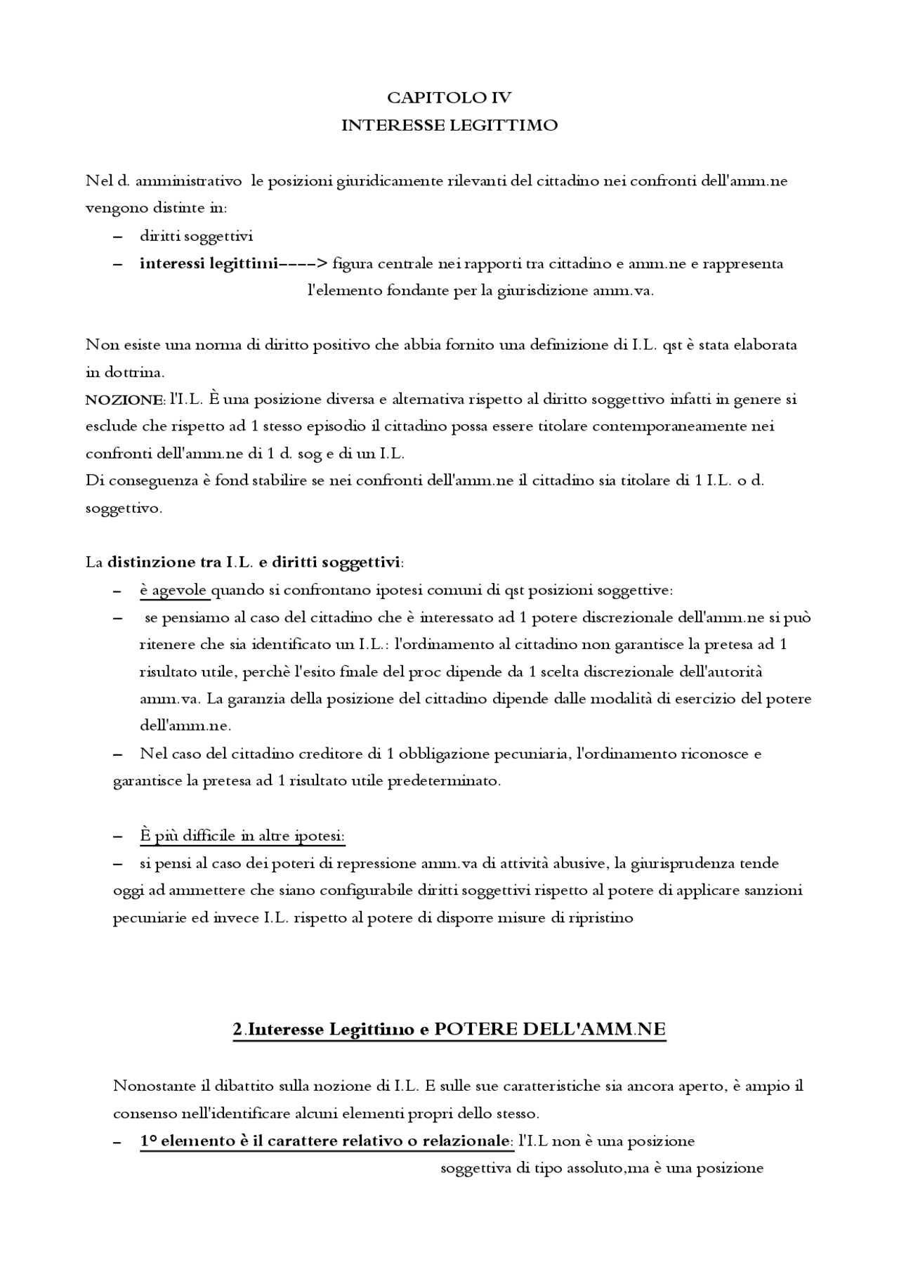 Riassunto Di Diritto Processuale Amministrativo Interesse Legittimo Riassunto Di Diritto Processuale Amministrativo Interesse Legittimo