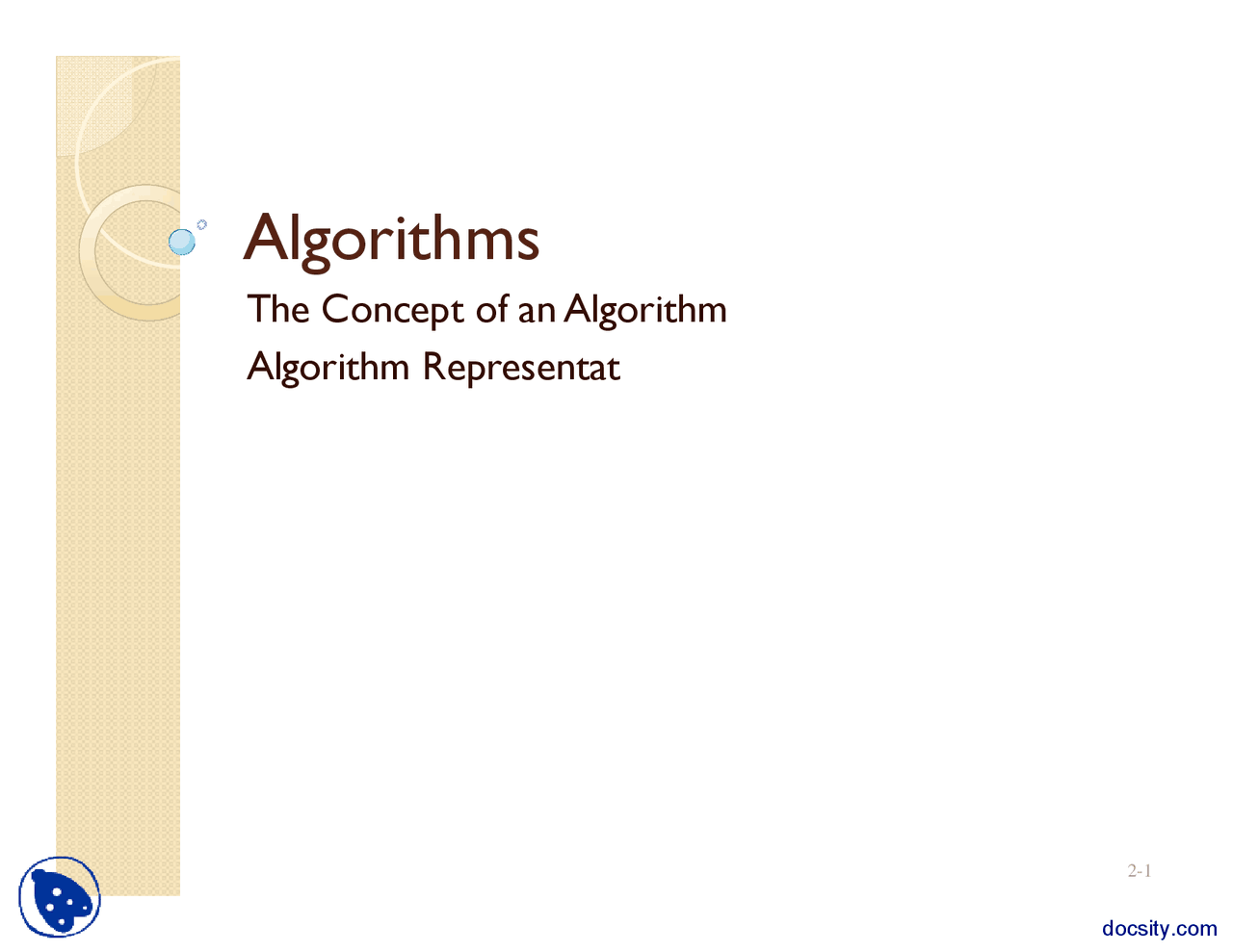 Algorithms-Programming and Computer Architecture-Lecture Slides - Docsity
