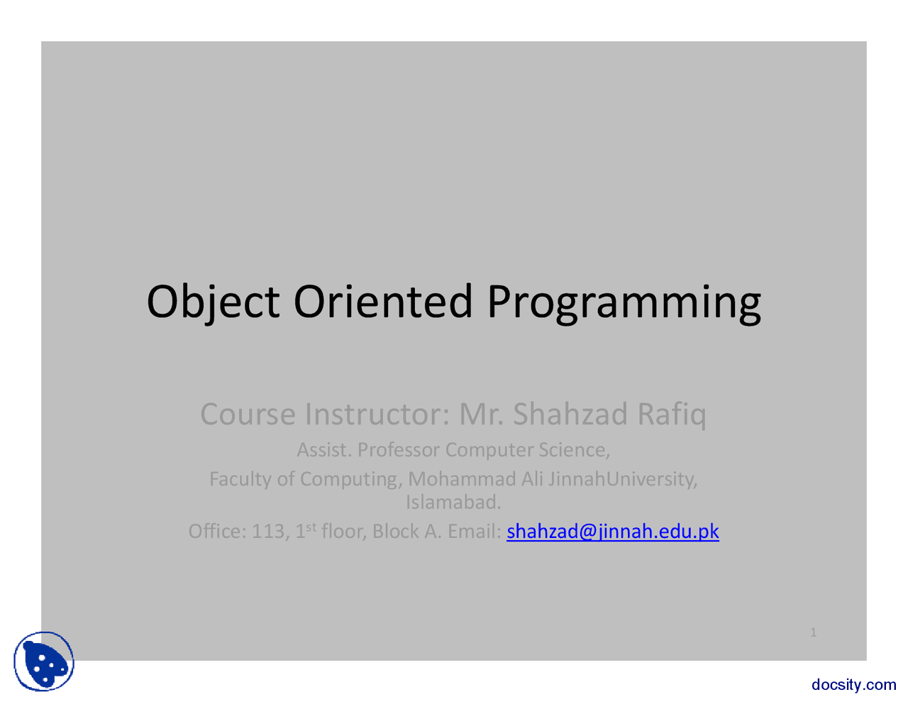 Functional vs Object Oriented Programming-Object Oriented Programming ...