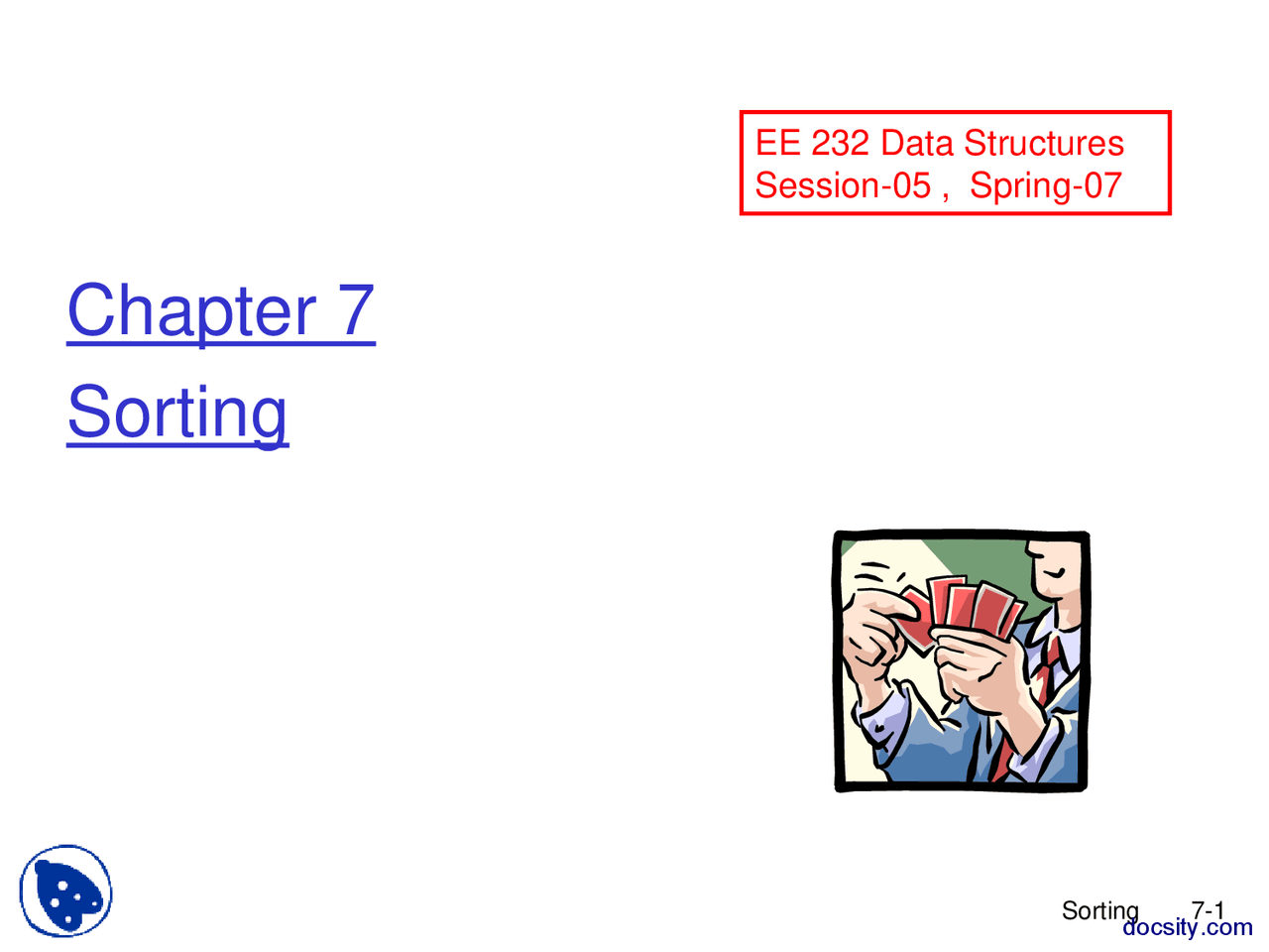 Sorting-Algorithms and Data Structures-Lecture Slides | Slides Data ...