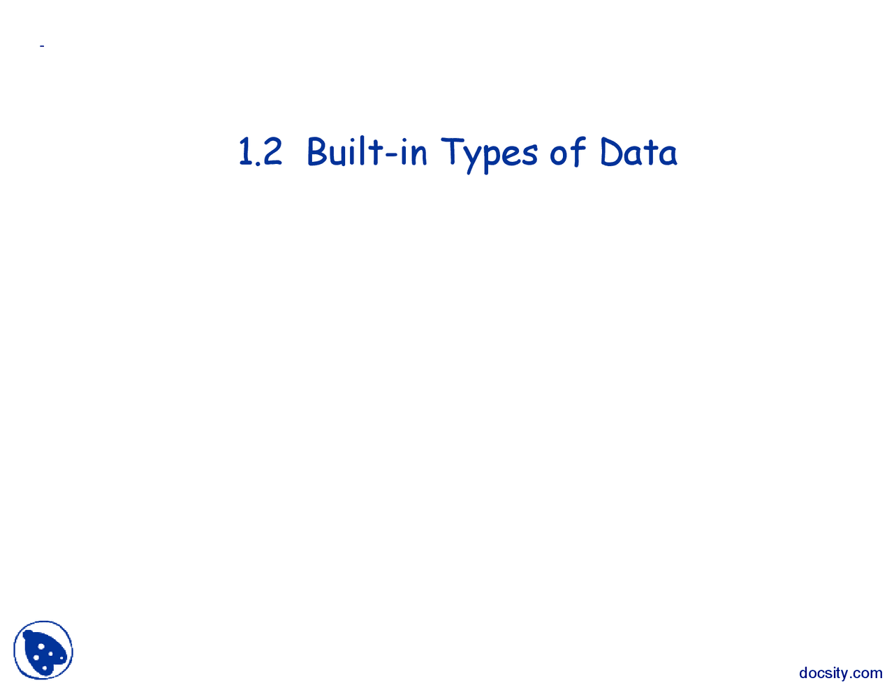 built-in types of data Images High Quality Grahic Built-in Data Types-Programming and Data Storage and Processes-Lecture ...