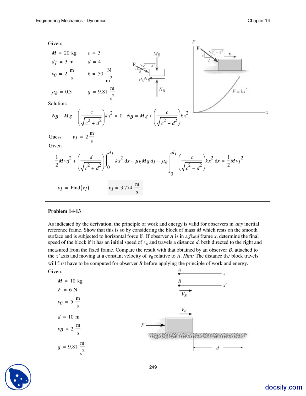 Pulley System Type Problems Part 2Engineering MechanicsAssignment
