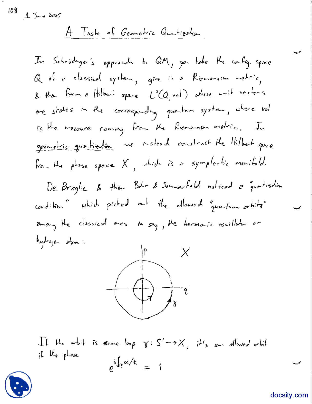 Geometric Quantization-Fundamentals of Classical and Relativistic ...