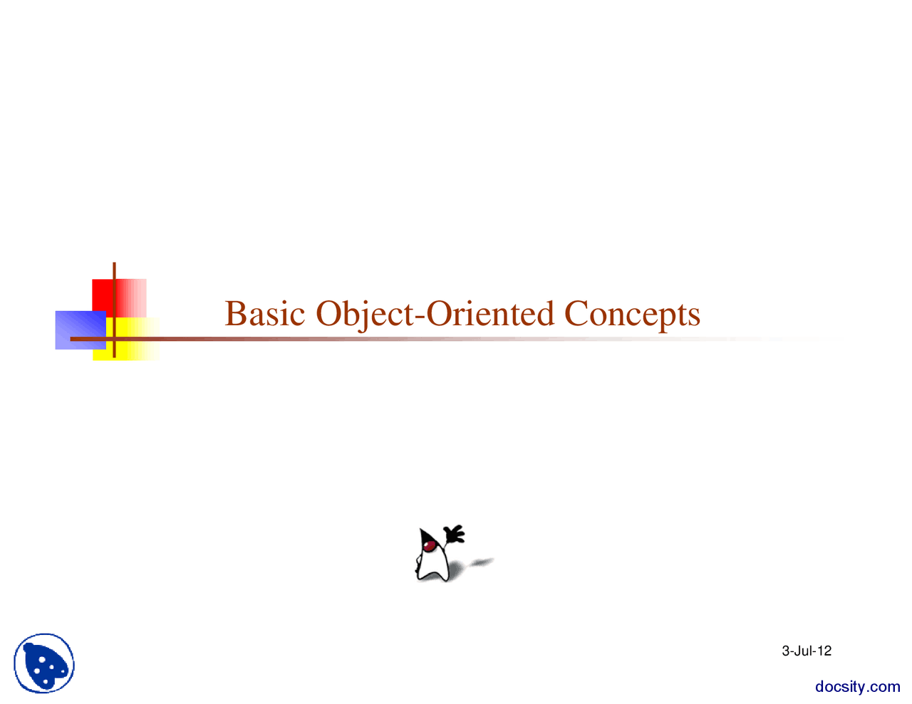 Basic Object-Oriented Concepts-Java Programming-Lecture Handout - Docsity