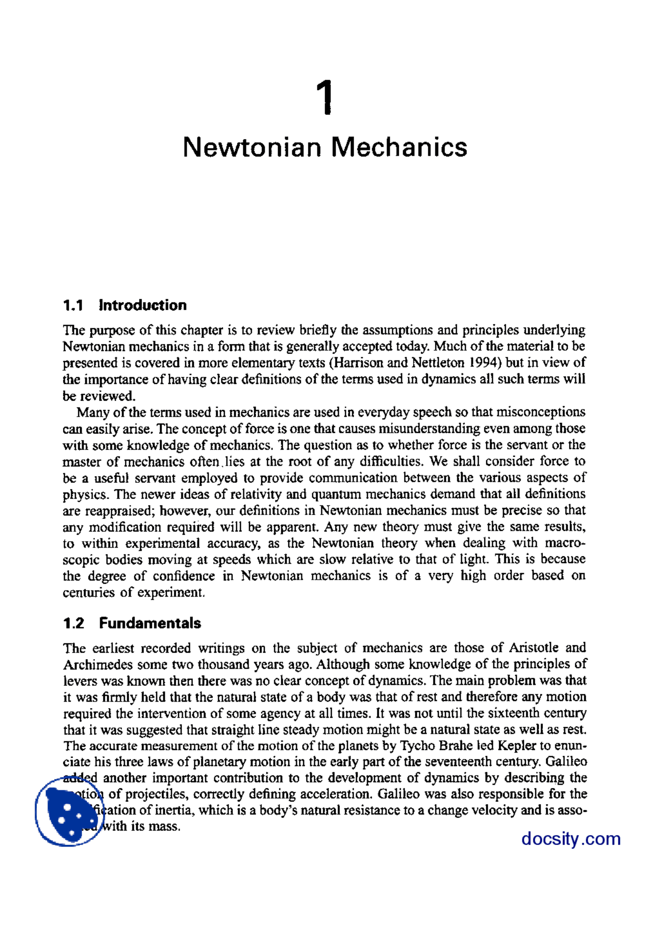 Newtonian Mechanics-Advanced Engineering Dynamics-Lecture Handout ...