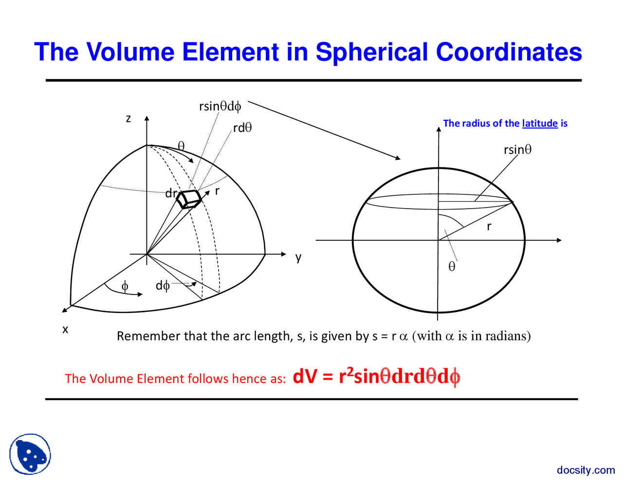 The Volume Element in Spherical Coordinates-Quantum Physics-Lecture ...