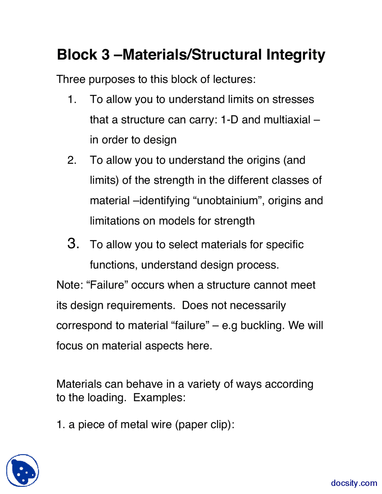 Materials Structural Integrity-Concepts of Structure of Materials ...