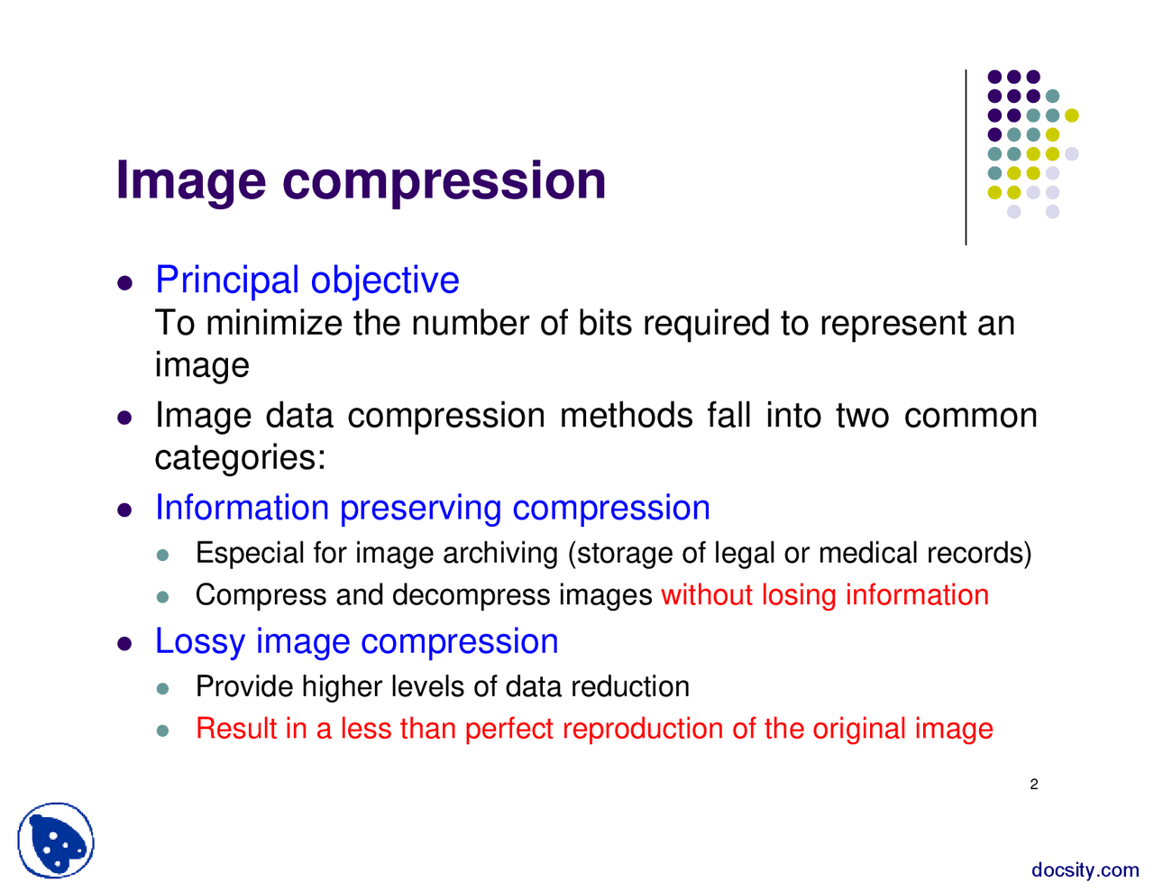 Image Compression-Colors Pictures And Digital Image Processing-Lecture ...