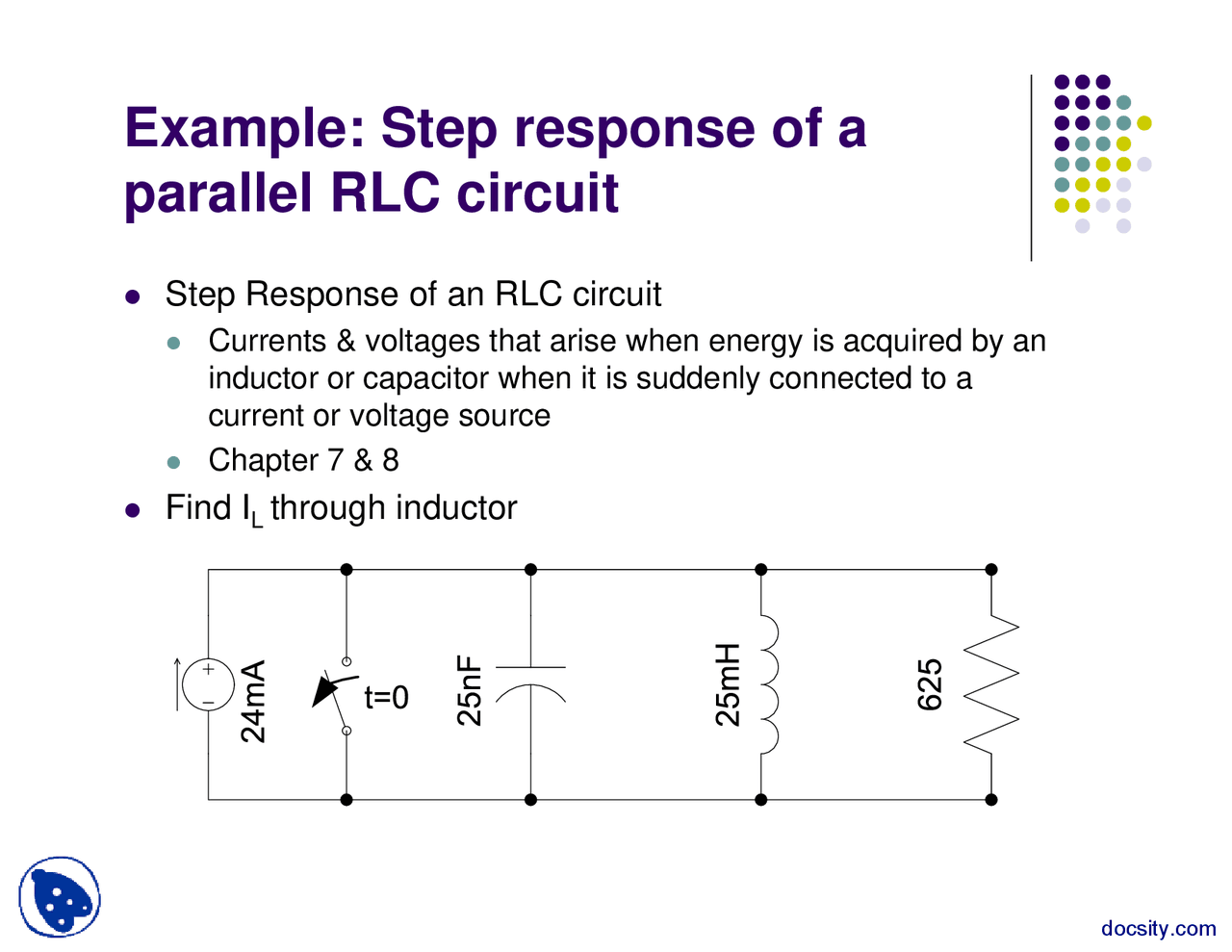 Step Response of A Parallel RLC Circuit-Network And Circuit Analysis ...