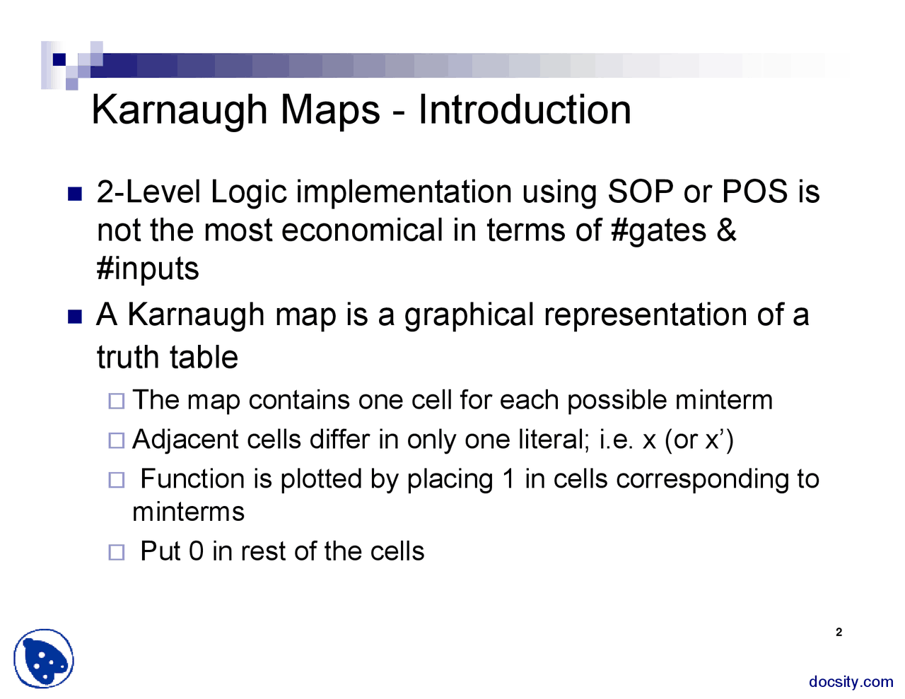 Logic Minimization-Programming and Computer Logic Design-Lecture Slides ...