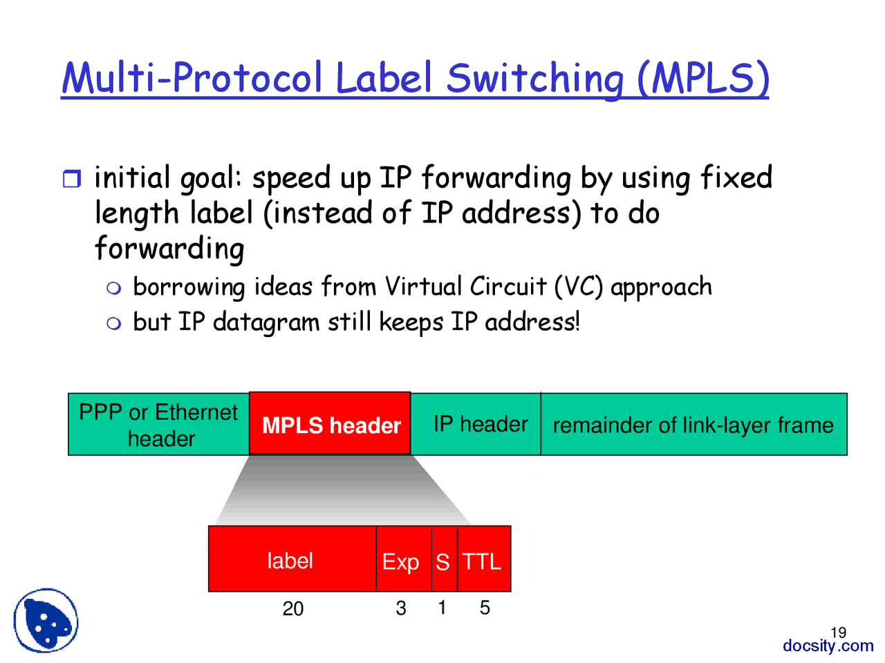 Protocol Labels Multi Protocol Label Switching-Computer Networking and Multimedia ...