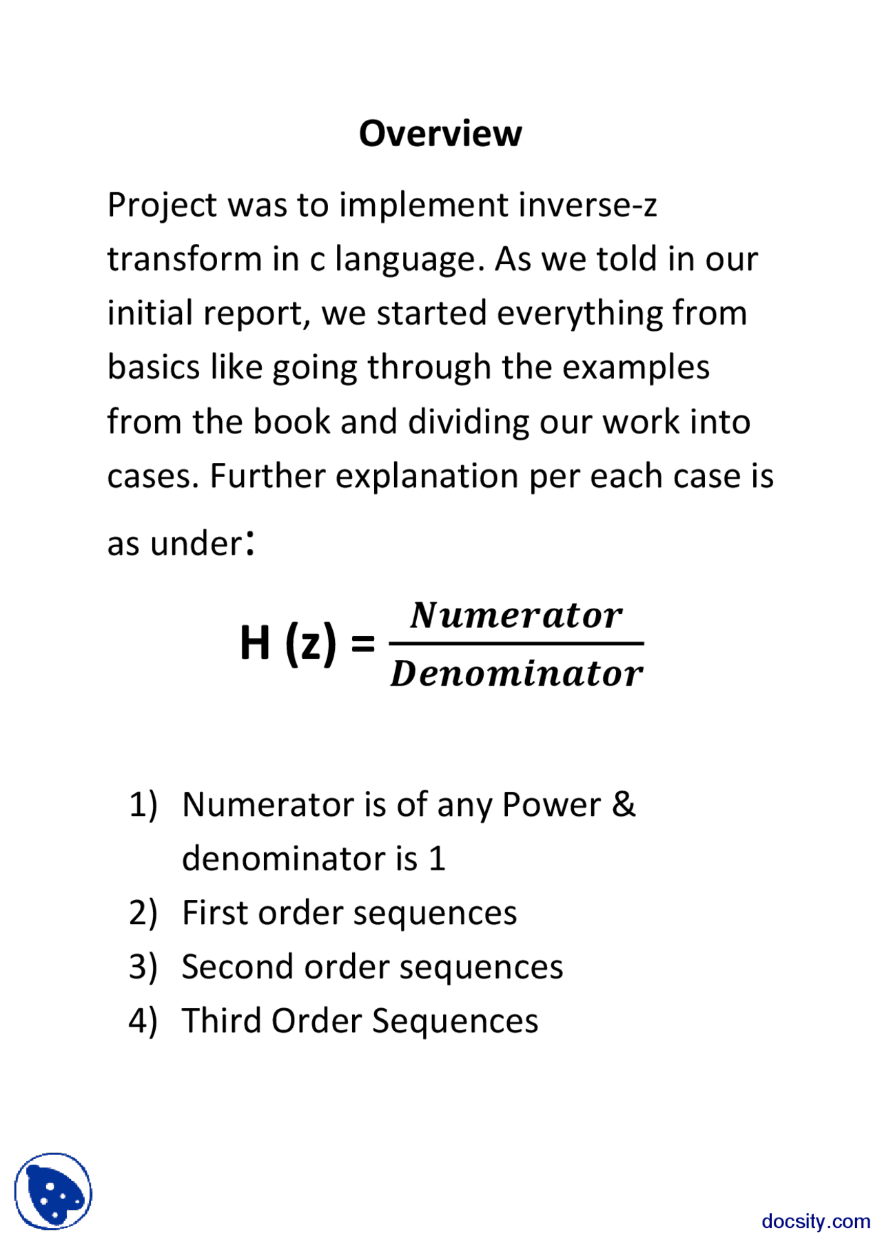 FinaL ReportDigital Signal ProcessingLab Mannual Docsity