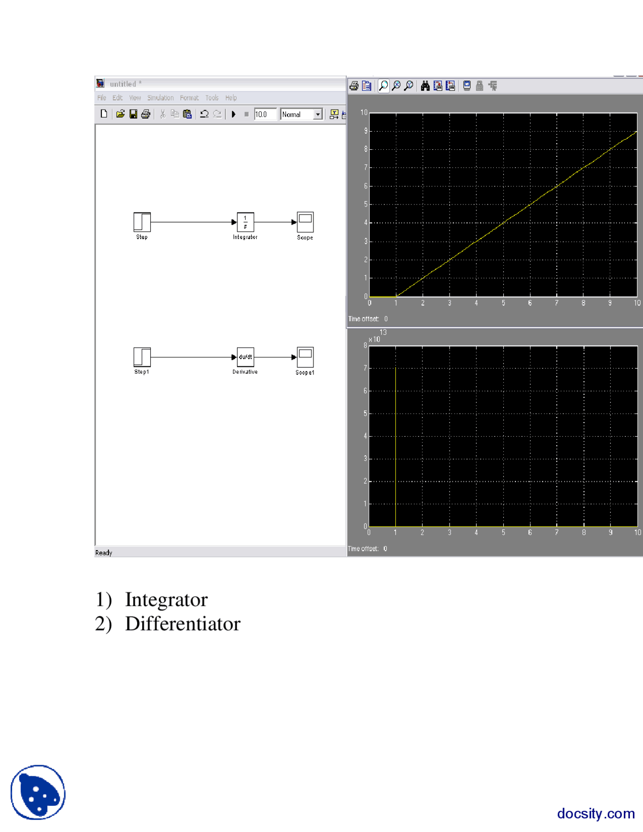 Differentiator, DifferentiatorControl SystemsLab Report Docsity
