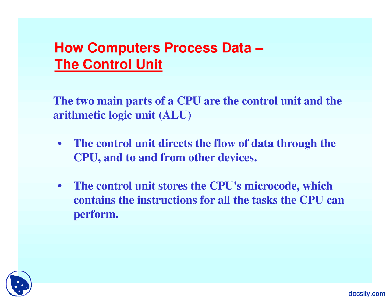 Transforming Data Into Information Part 2-Computer Fundamentals-Lecture ...