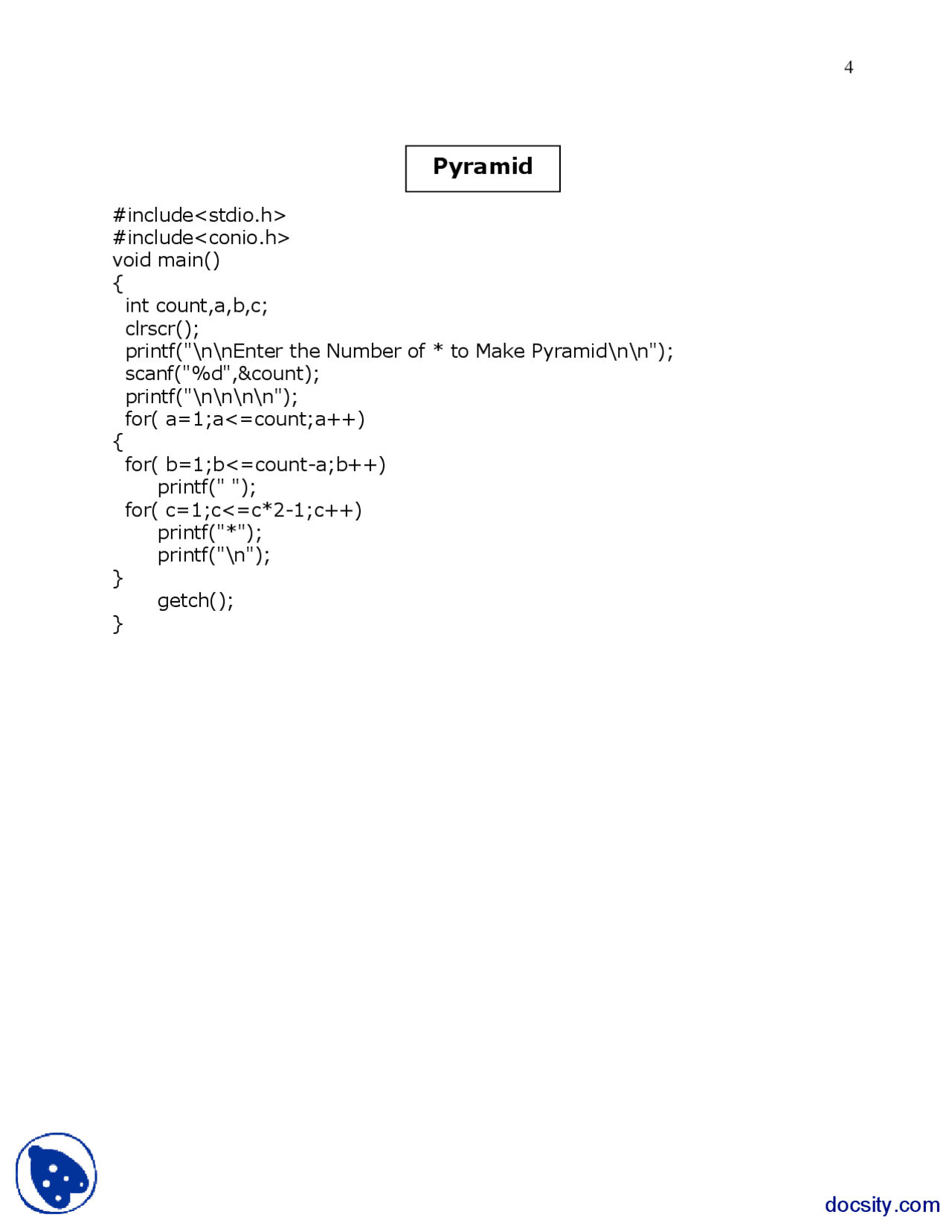 Pyramid-Computer Fundamentals and Programming-Coding Assignment ...
