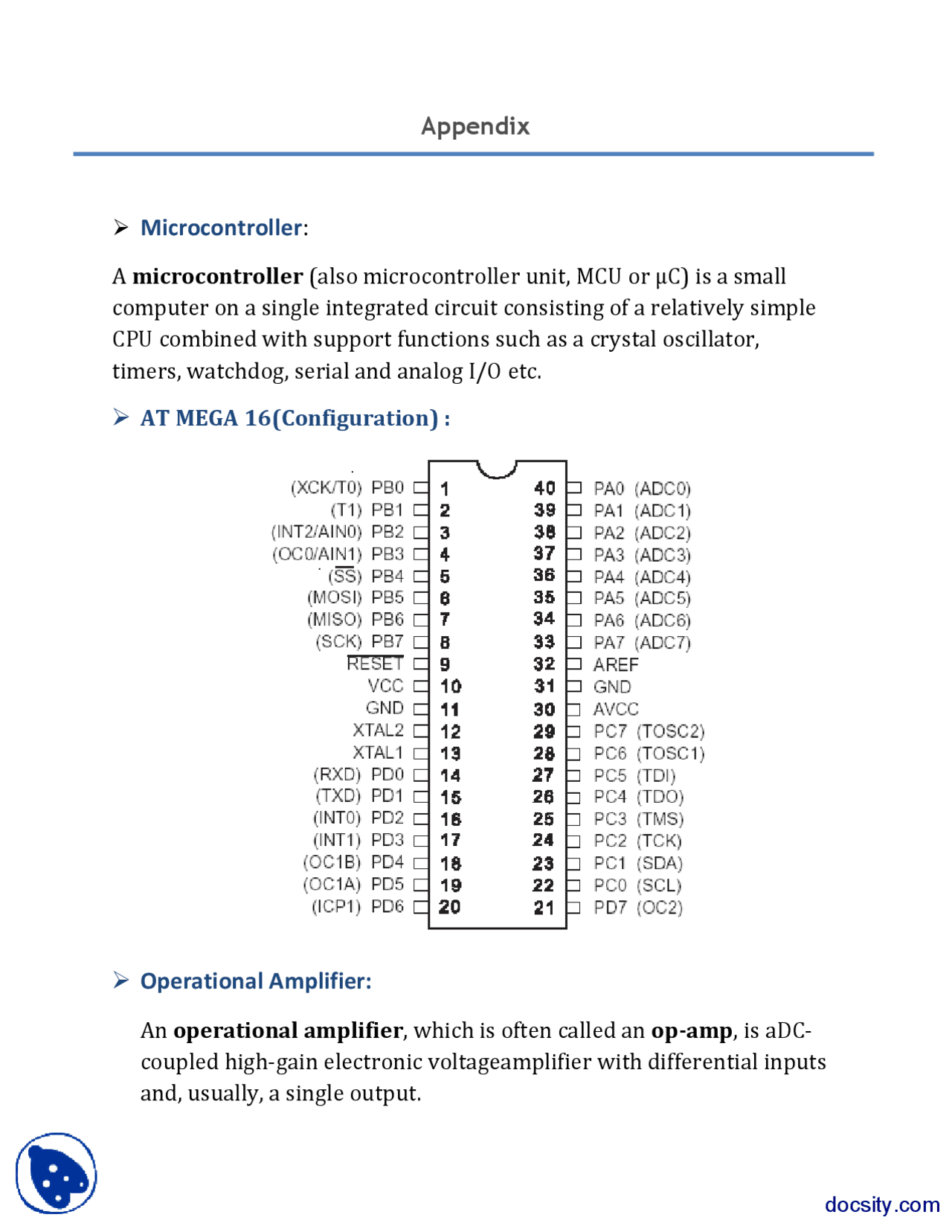 Appendix of the Book-Control Systems-Project Report - Docsity