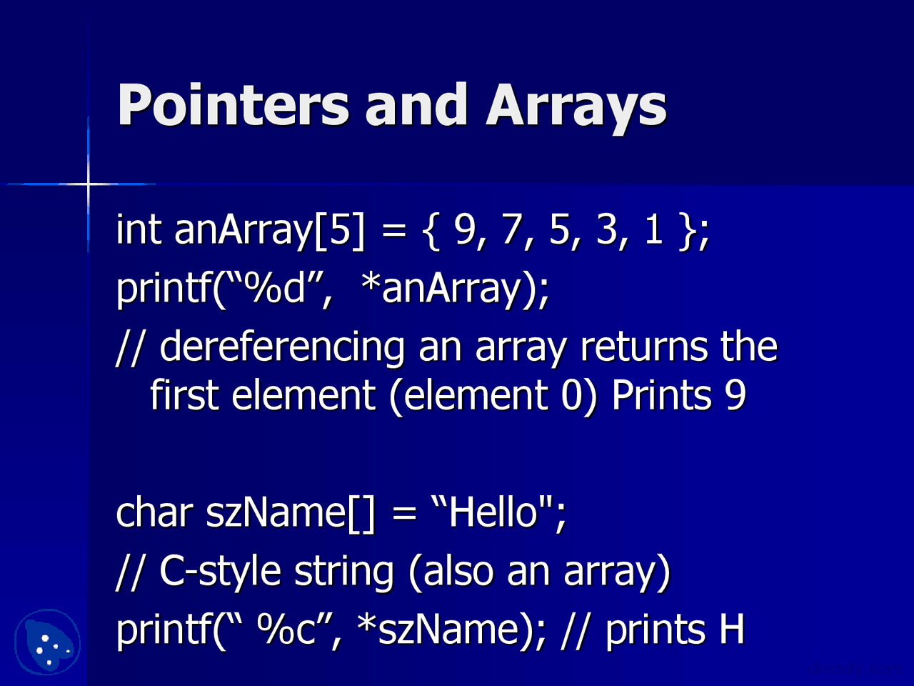 Arrays Part 1-Computer Fundamentals-Lecture Slides - Docsity