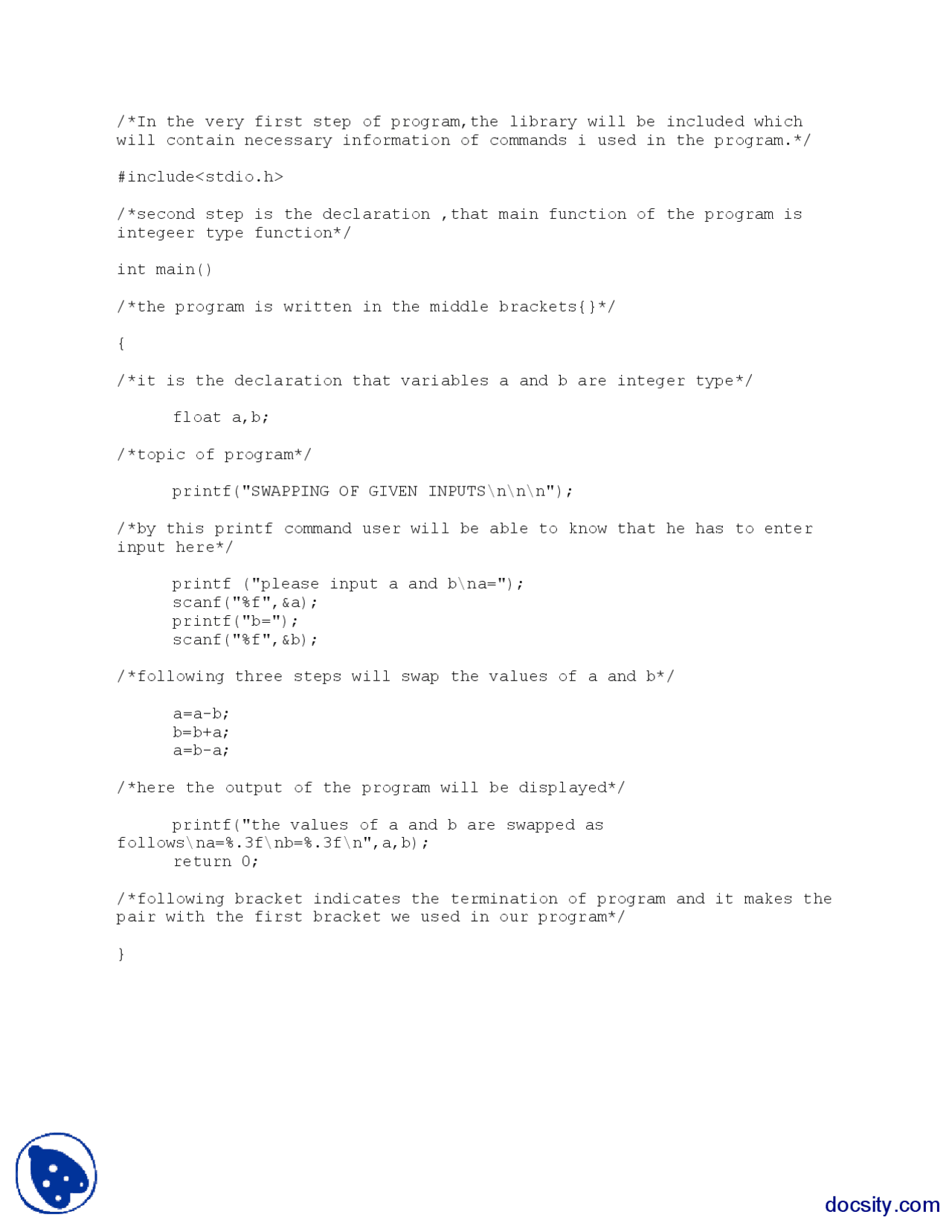 Math Lab Cod E Arithmetic Problems-Computer Fundamentals-Lab Codes - Docsity
