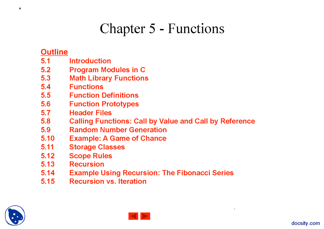 Functions Part 1-Fundamentals of Computer-Lecture Slides - Docsity