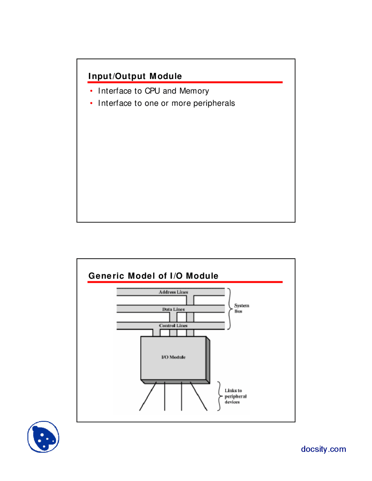 Input Output Module-Assembly Language, Microprocessors and Computer ...