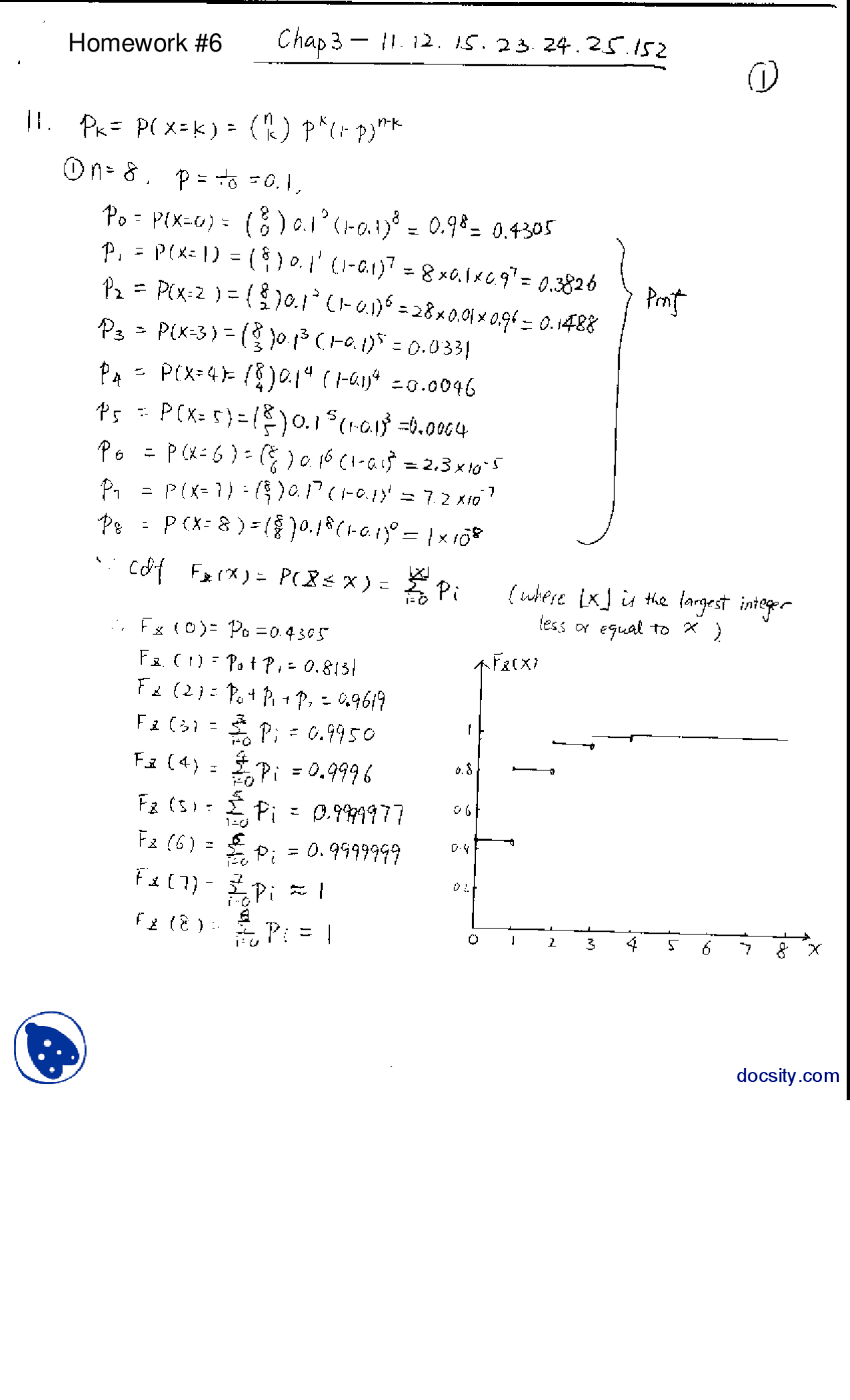 Probability Statistics Assignment 1 Answers.pdf PDF-Probability-Assignment Solution - Docsity