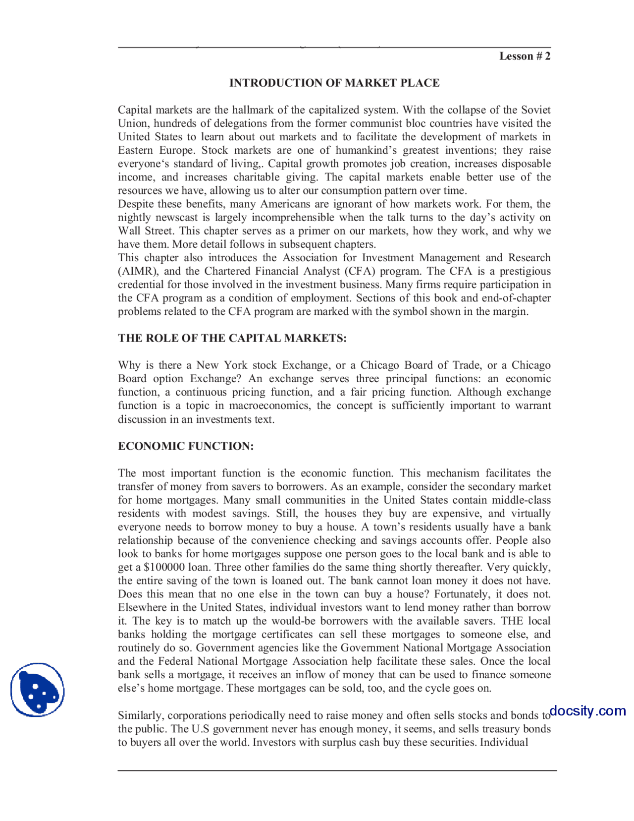 markets and competiton - iitm notes Images High... Introduction Of Market Place Lec1-Investment Managment And Portfolio ...