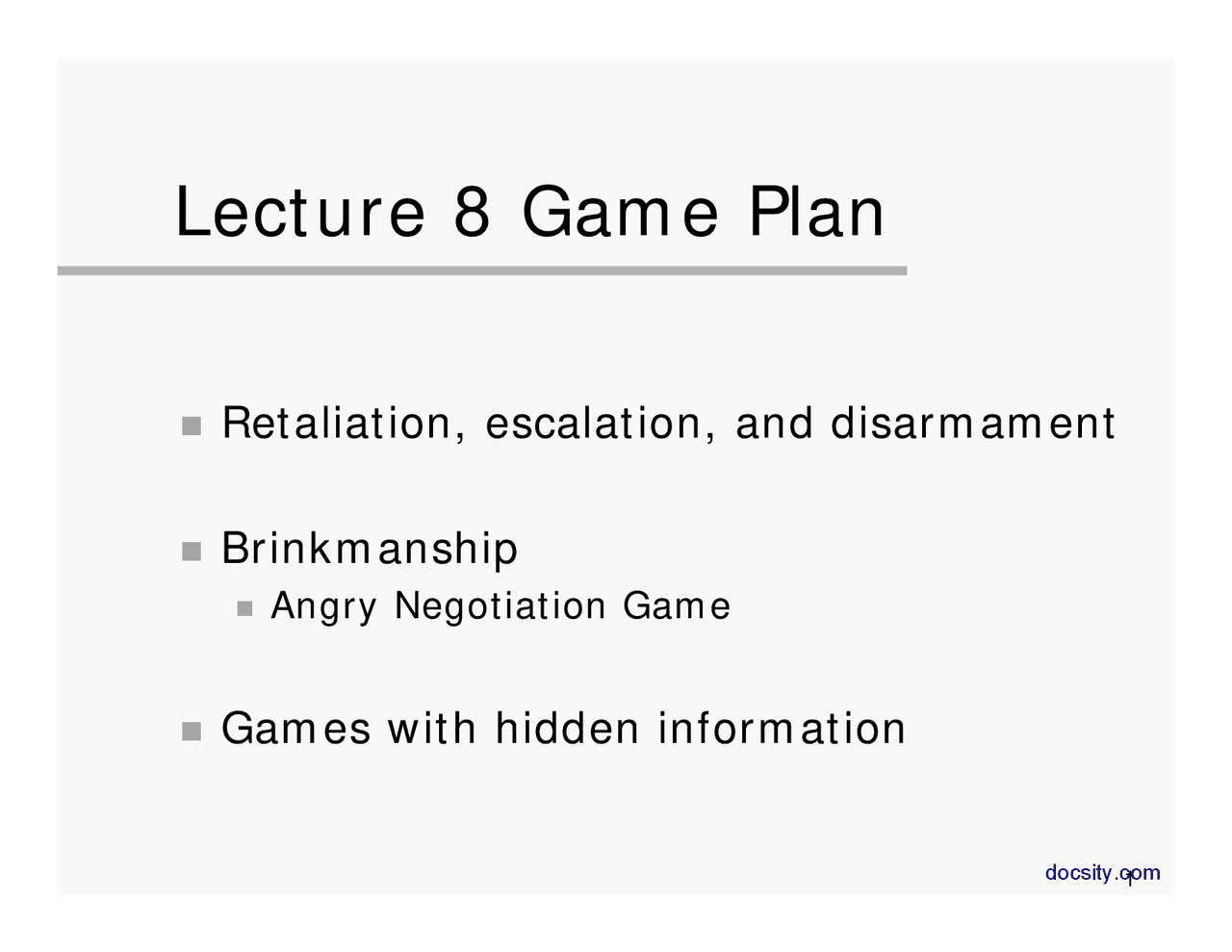 Strategies of Conflict: Game Theory and International Relations ...