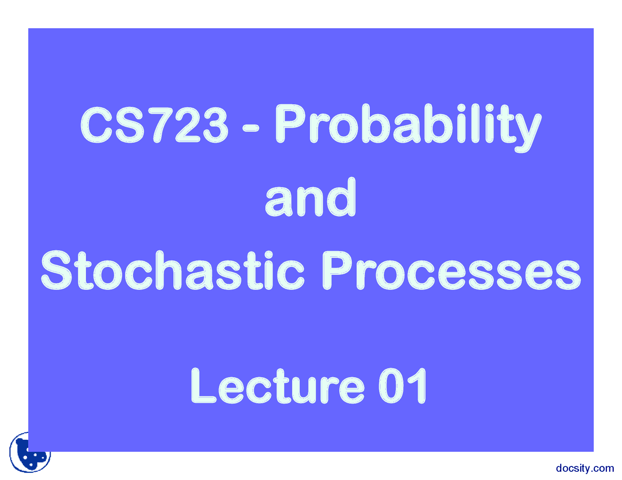 Introduction and Basic Concepts-Probability and Stochastic Processes ...