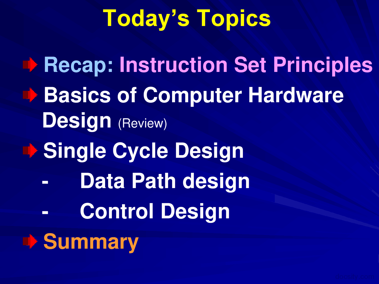 Basics of Hardware Design -Advance Computer Architecture-Lecture Slides ...