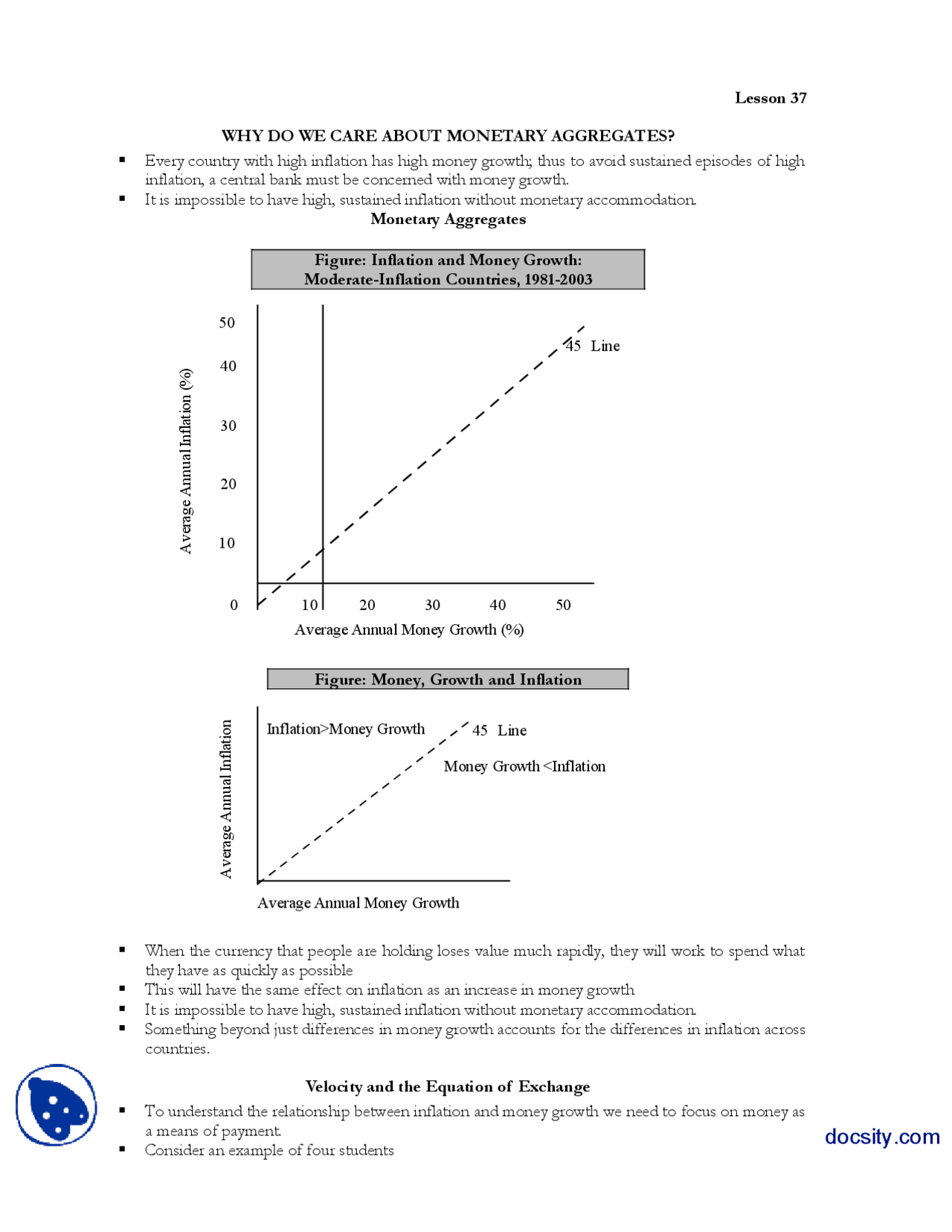 Why Do We Care About AggregatesMoney and BankingHandouts