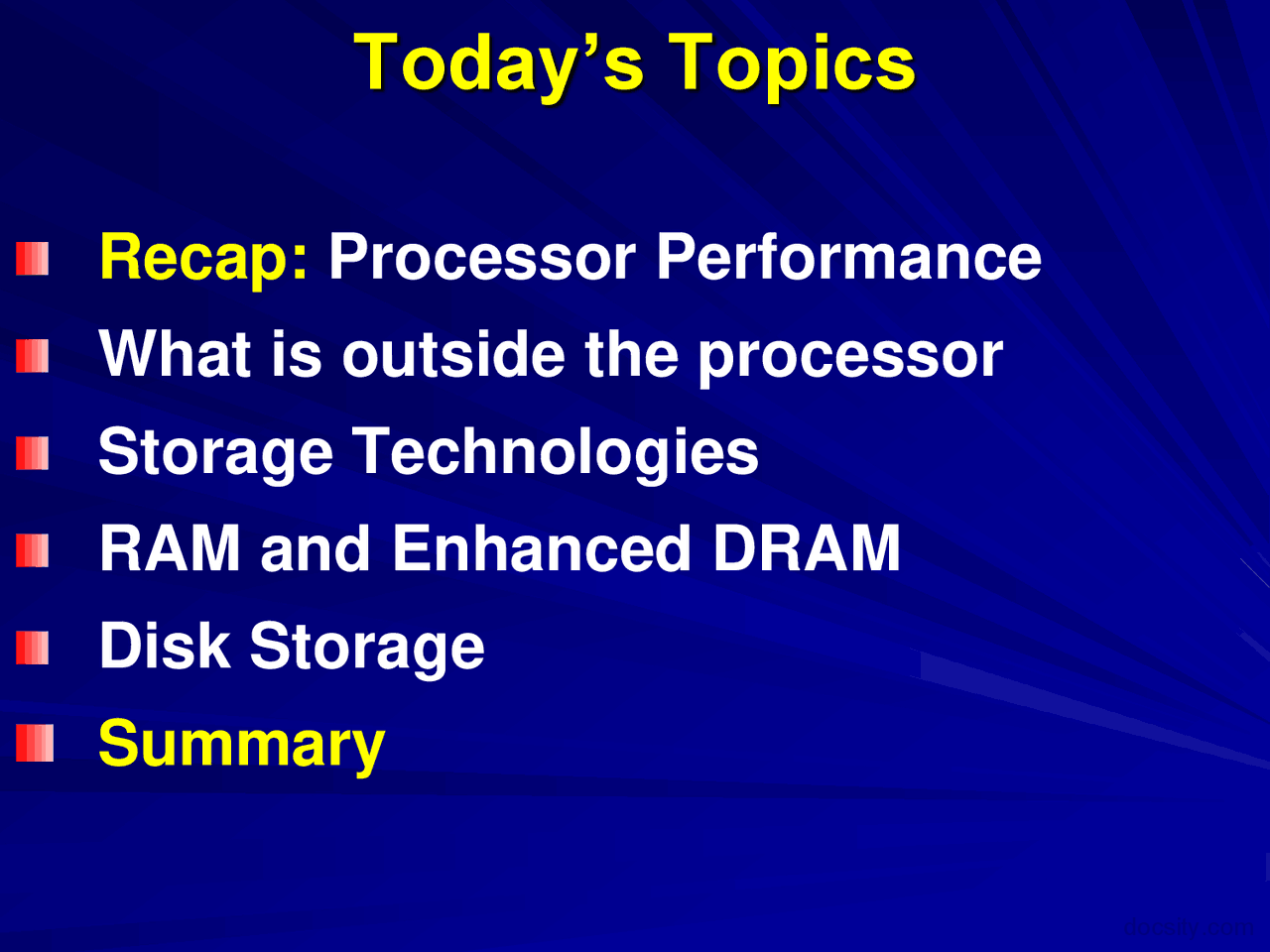 What Is Outside Processor-Advance Computer Architecture-Lecture Slides ...