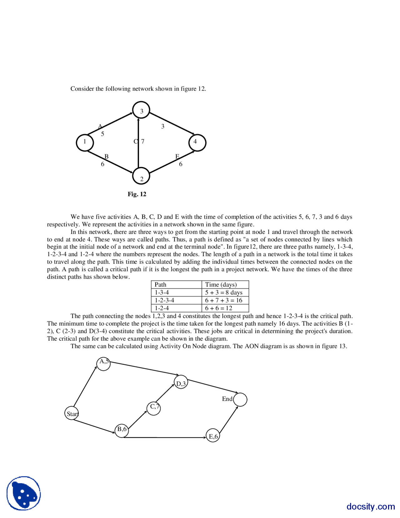 Operations Research Graph Graph-Operation Research-Handouts - Docsity