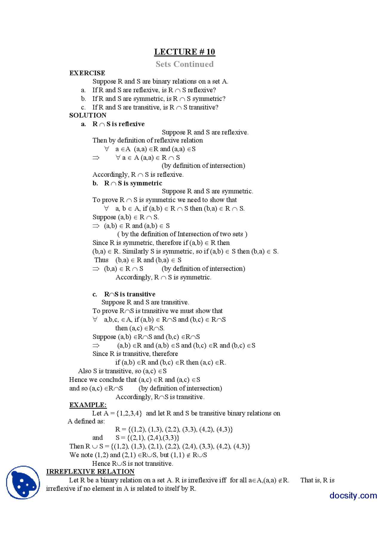 Discrete Math Class Problem Example Discrete Math Handout And Examples – XMLNW