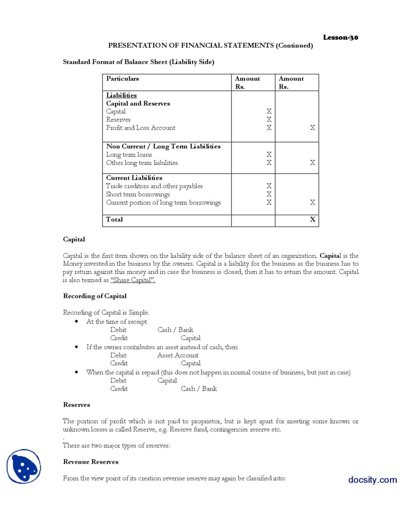 Financial System Part 2-Financial Accounting-Lecture Handout ...