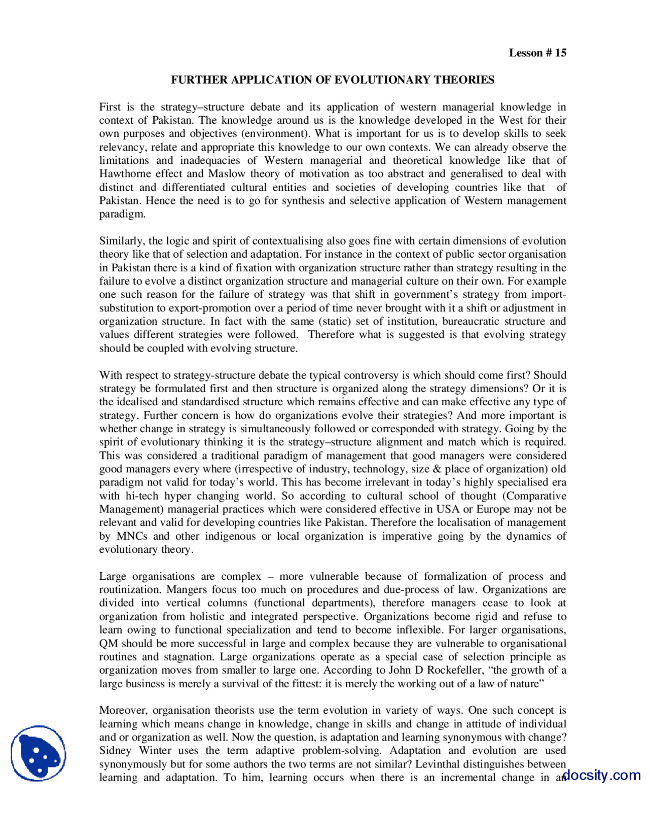 Evolutionary Theory Of Change Part 3 Change Of Management Lecture Evolutionary Theory Of Change Part 3 Change Of Management Lecture