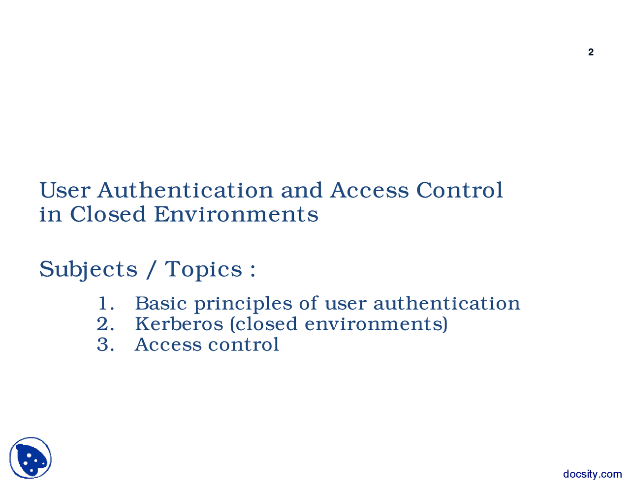 User Authentication and Access Control in Closed Environments-Computer ...
