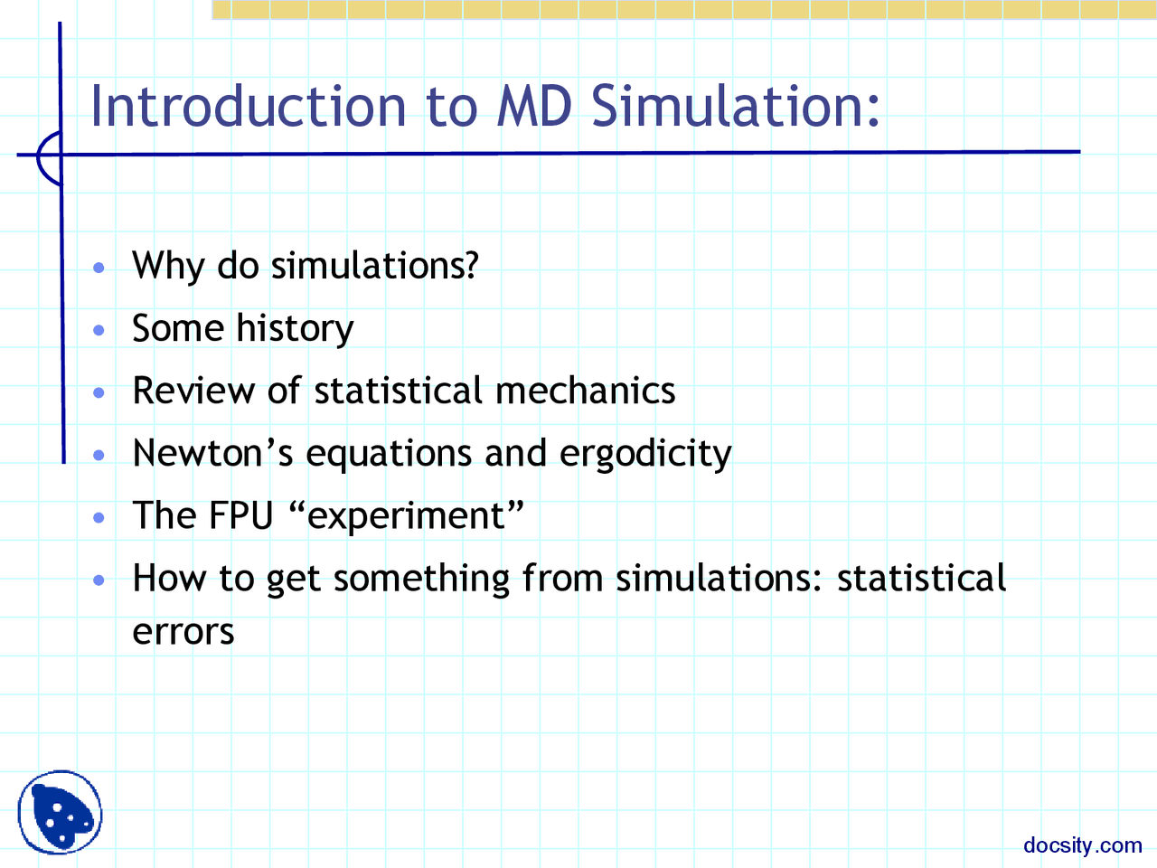 Open Md Simulation Introduction To Md Simulation-Computational Physics-Lecture Slides ...