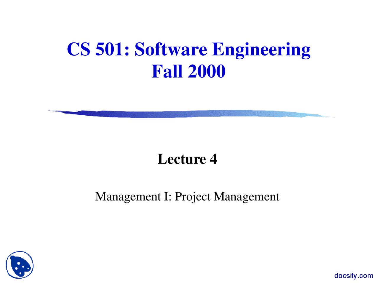 Management I Project Management-Software Engineering-Lecture Slides ...