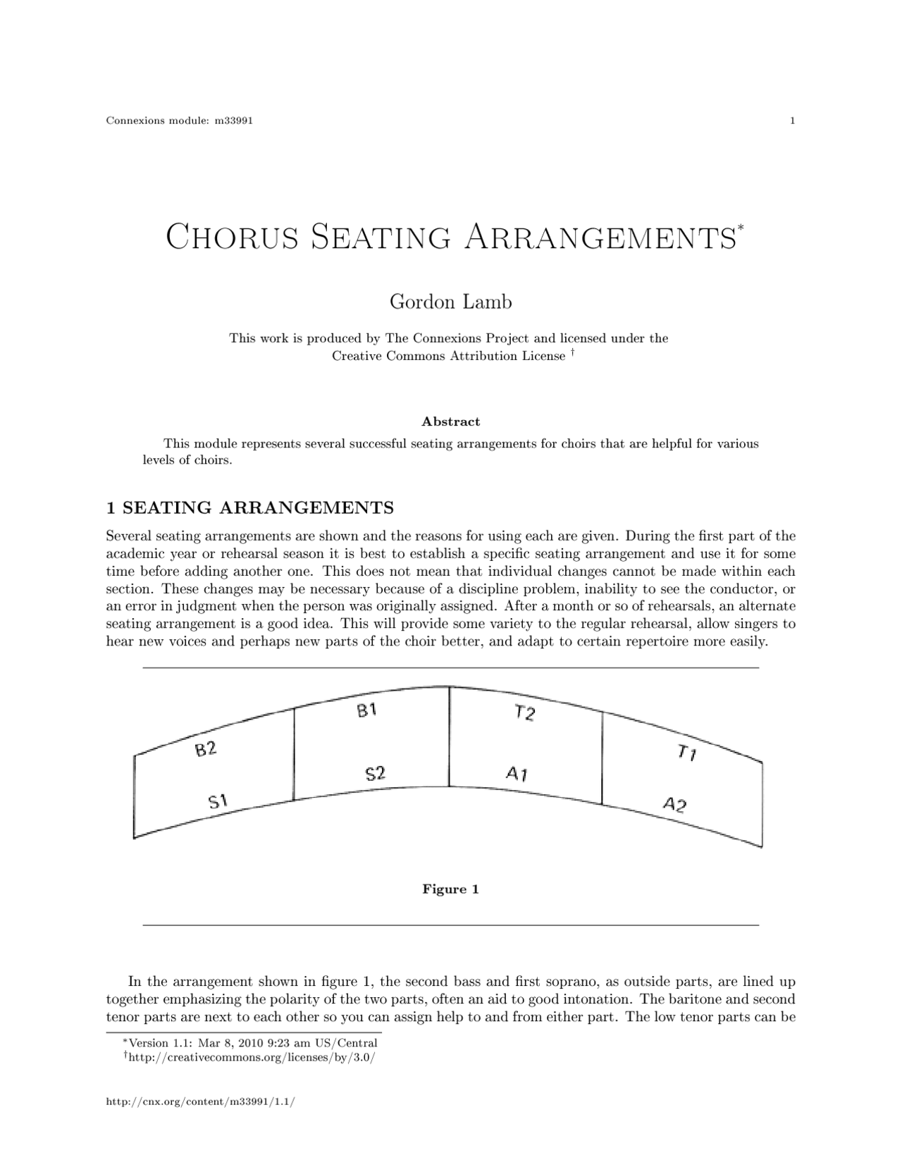 Seating arrangements for choirs that are helpful for various levels of ...