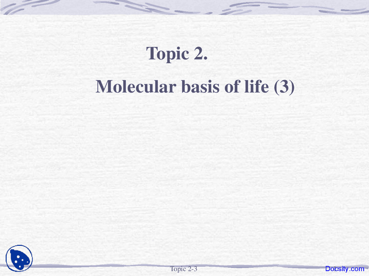 MOLECULAR BASIS FOR LIFE visual data 8