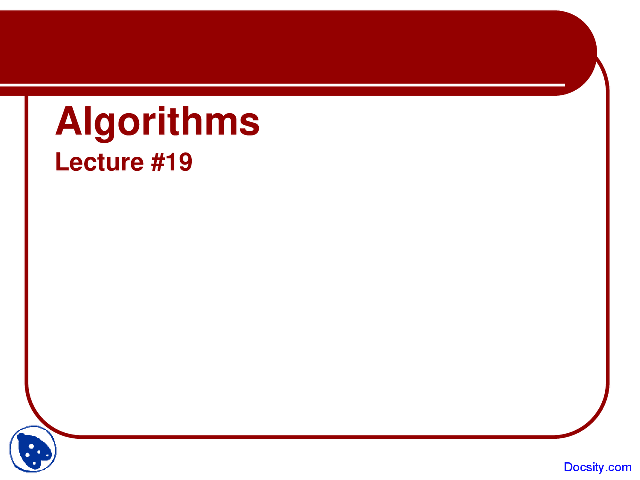 Analysis of Edit Distance - Algorithm - Lecture Slides - Docsity image.
