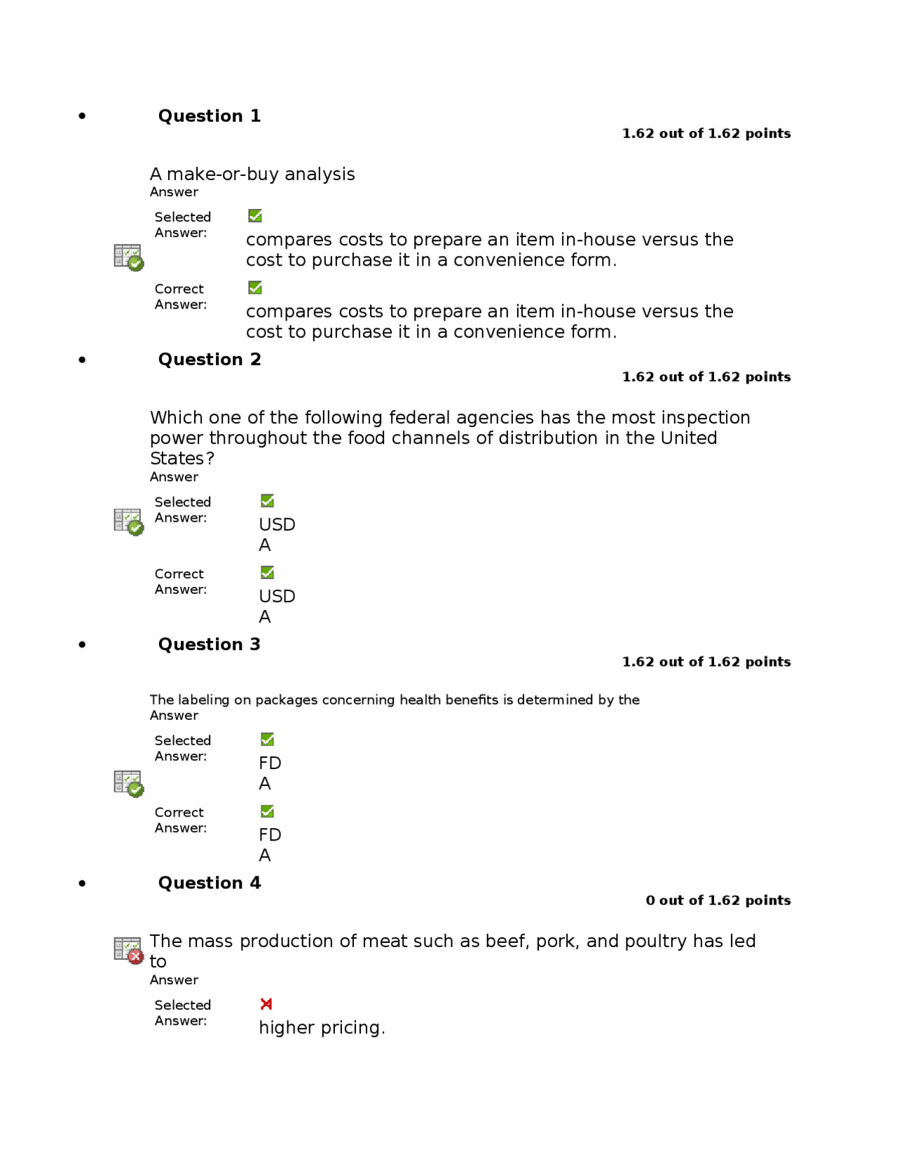 Exam 1 Questions with Answers | Purchasing and Controls | HRTM 228 ...