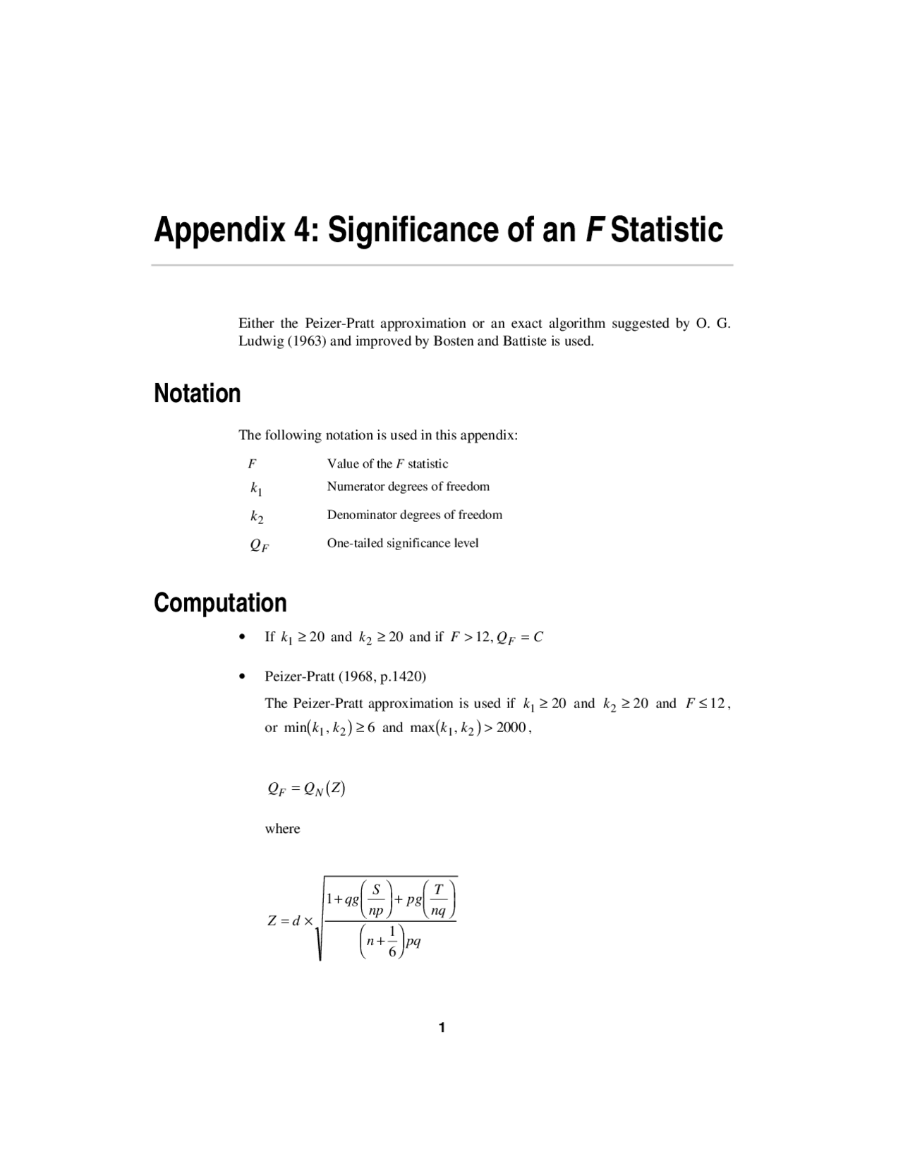Significance of an F Statistic - Mathematics and Statistics - Study ...