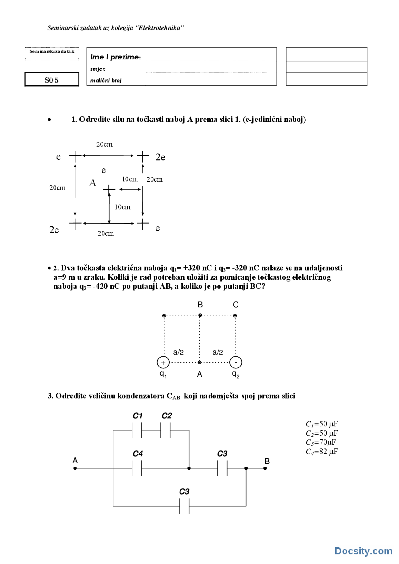 Zadaci-Vezbe-Elektrotehnika-Saobracajni fakultet (2) | Vežbe' predlog ...