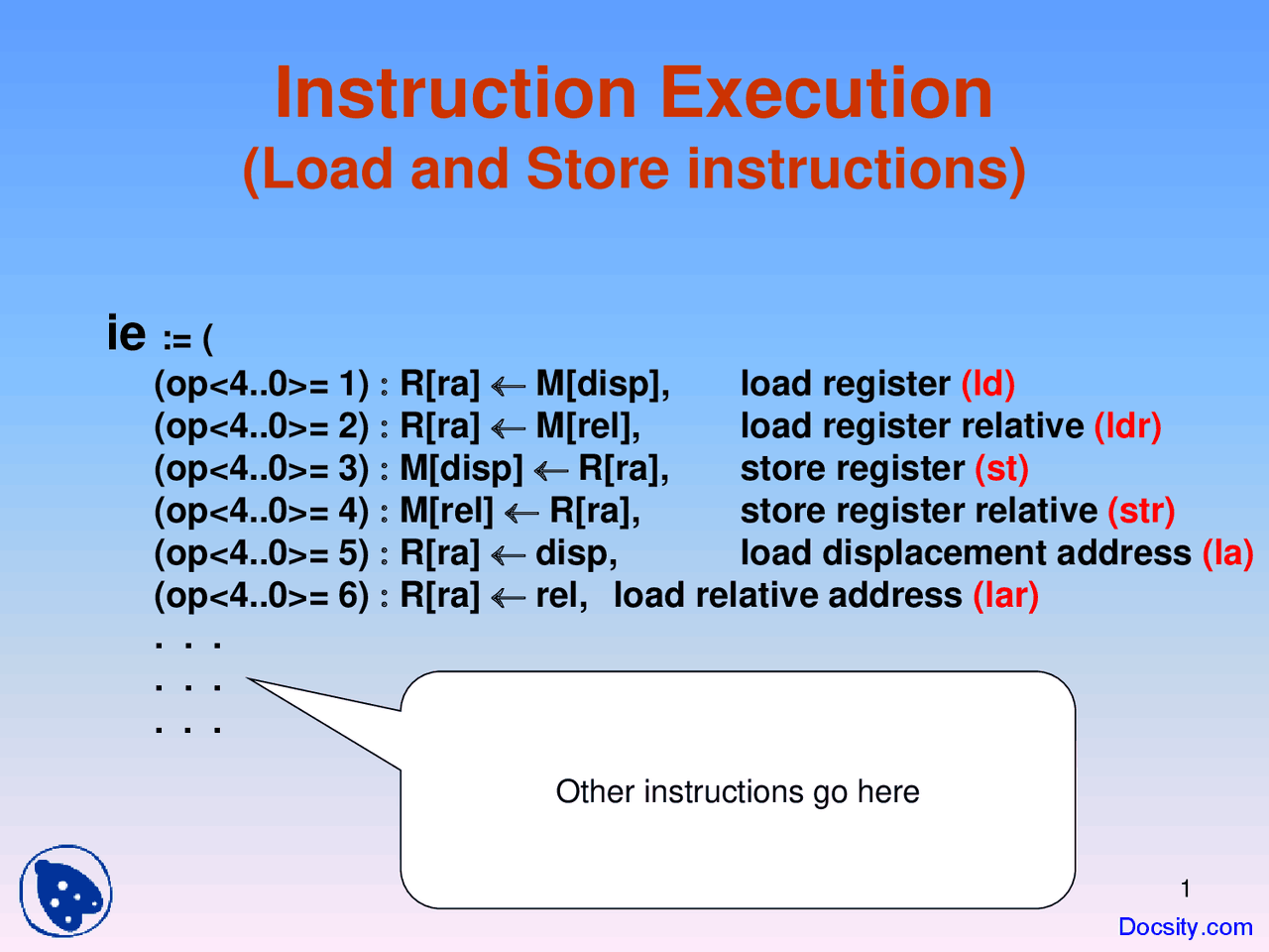 Instruction Execution - Computer Architecture - Lecture Slides | Slides ...
