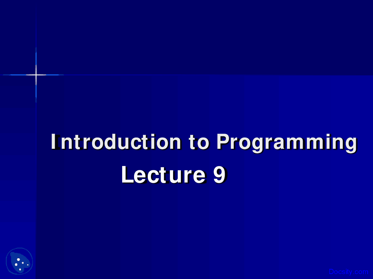 Programming Toolkit - Introduction to Programming - Lecture Slides ...